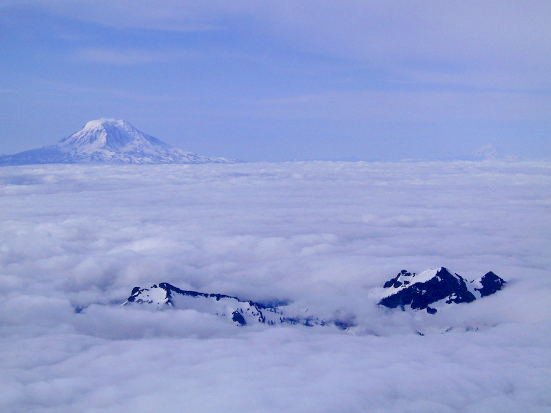 Peaks Poking Through Clouds
